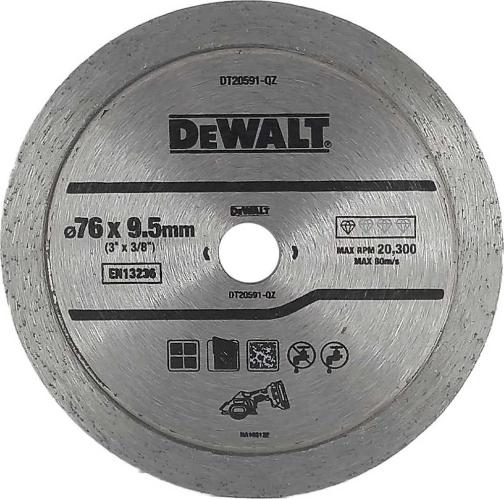 DEWALT DEIMANTINIS DISKAS PILNAS 76mm x 9,6mm SKIRTAS DCS438