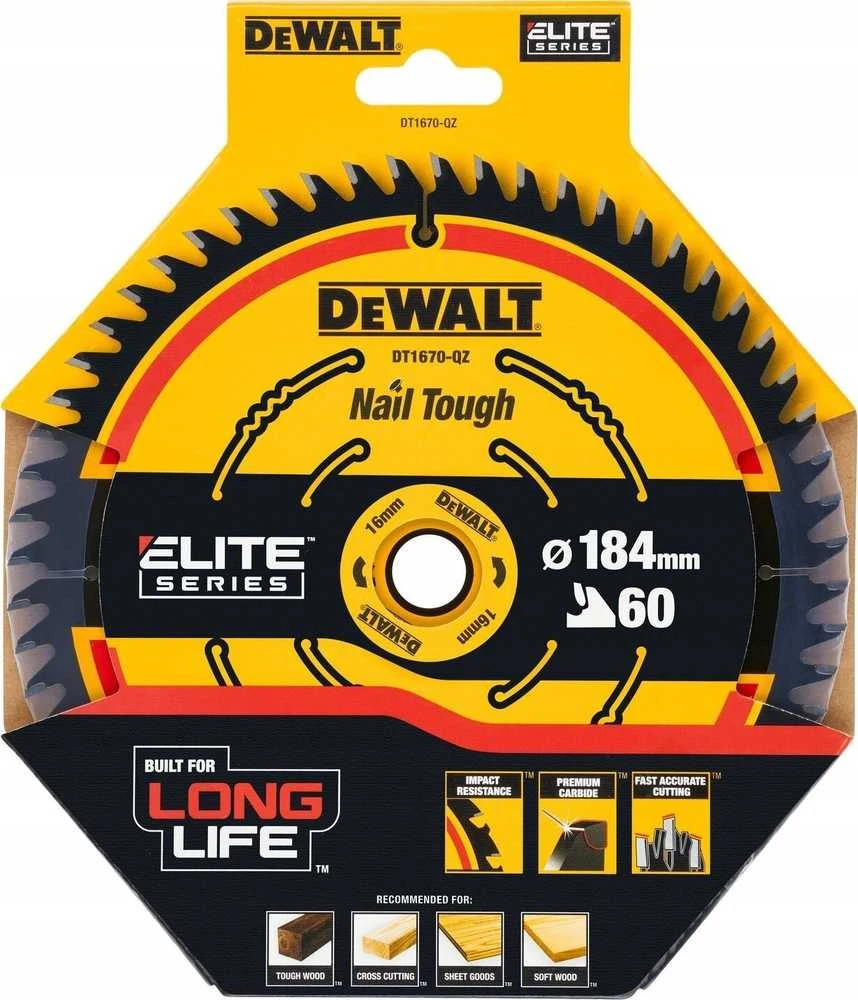 Pjovimo diskas medienai DeWalt DT1670-QZ; 184 mm