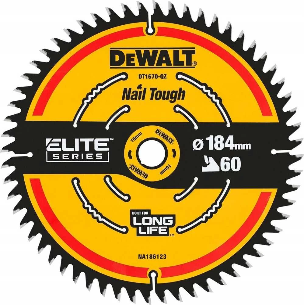 Pjovimo diskas medienai DeWalt DT1670-QZ; 184 mm