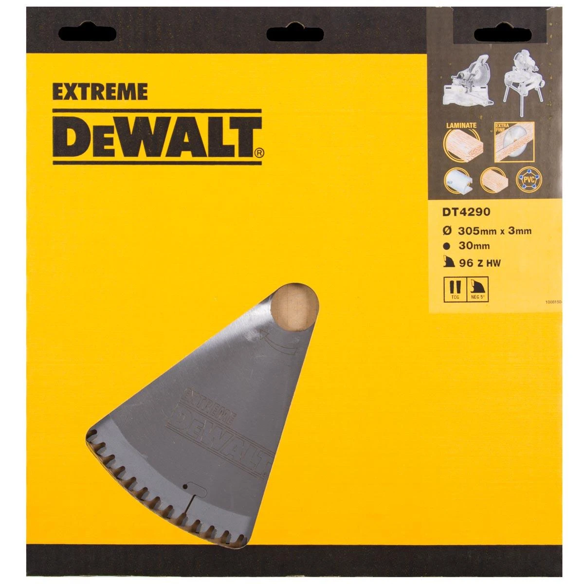 Pjovimo diskas medienai DeWalt; 305x3x30,0 mm; Z96; -5°