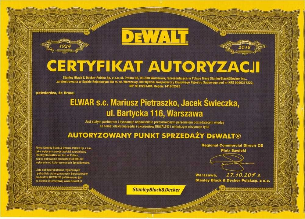 DEWALT FREZ PROSTY 16mm TRZPIEŃ 8mm