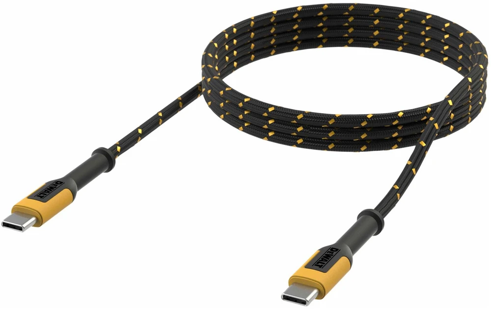 Dewalt USB-C to USB-C cable 1.8m Kevlar reinforced (2459514)