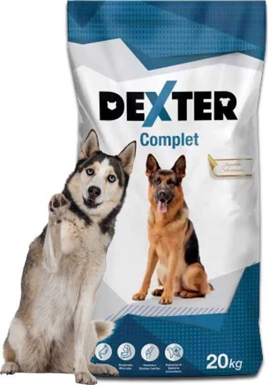 DEXTER Kompleksas didelių veislių šunims - sausas maistas - 20kg
