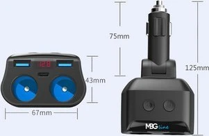 Dexxer MBG Line HC69PD cigarečių degiklio lizdo skirstytuvas