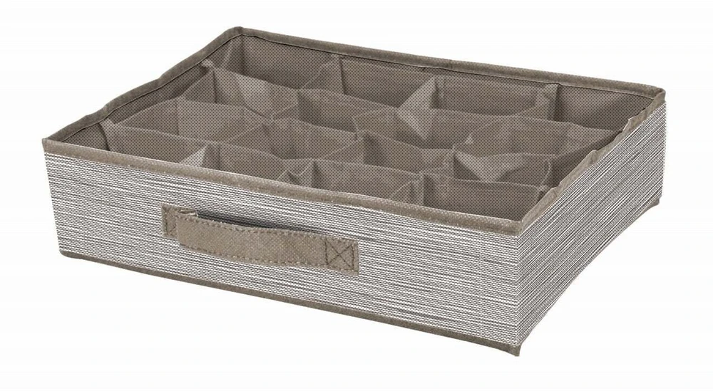Domoletti BOXES STOR DOMOLETTI 3PCE 26X26X9CM Pilkas