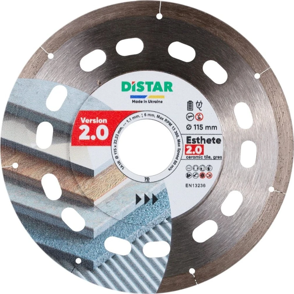 115 mm DISTAR ESTHETE 2.0 švaraus pjovimo diskas plytelėms