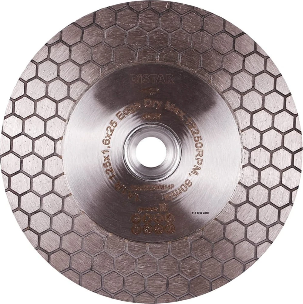 125MM DISTAR EDGE DRY Deimantinis diskas plytelėms SU FLANŠU