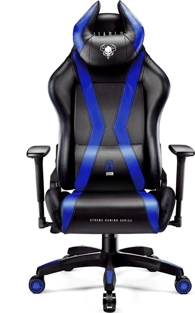 Diablo Chairs Diablo X-Horn 2.0 Normal Size Juodas-Mėlyna ergonominė kėdė