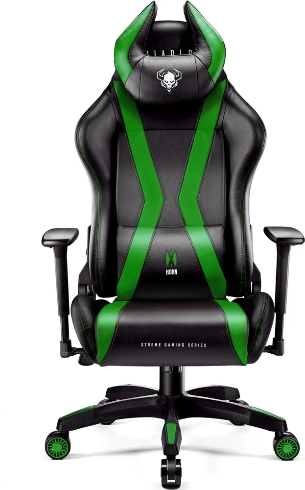Diablo Chairs Diablo X-Horn 2.0 Normal Size Juodas-Žalias ergonominė kėdė