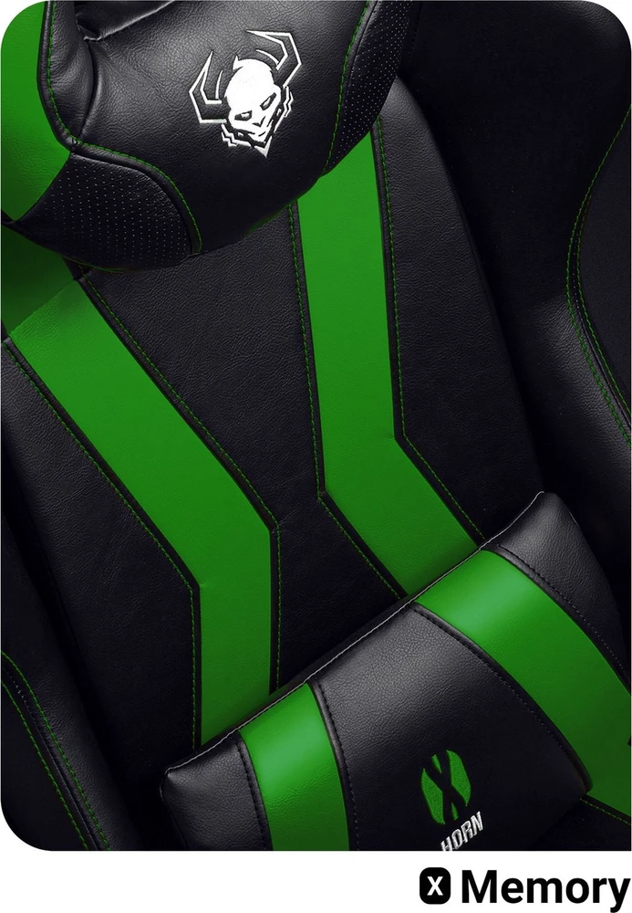 Diablo Chairs Diablo X-Horn 2.0 Normal Size Juodas-Žalias ergonominė kėdė