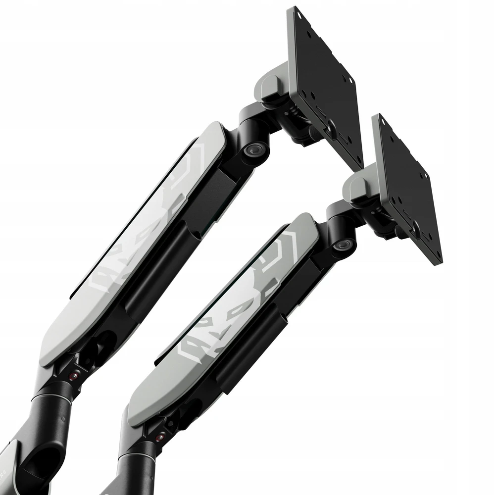 Diablo Chairs Diablo dvigubas monitoriaus laikiklis 49 colių ekranams | Pilka-juoda RGB X-Arm Dual