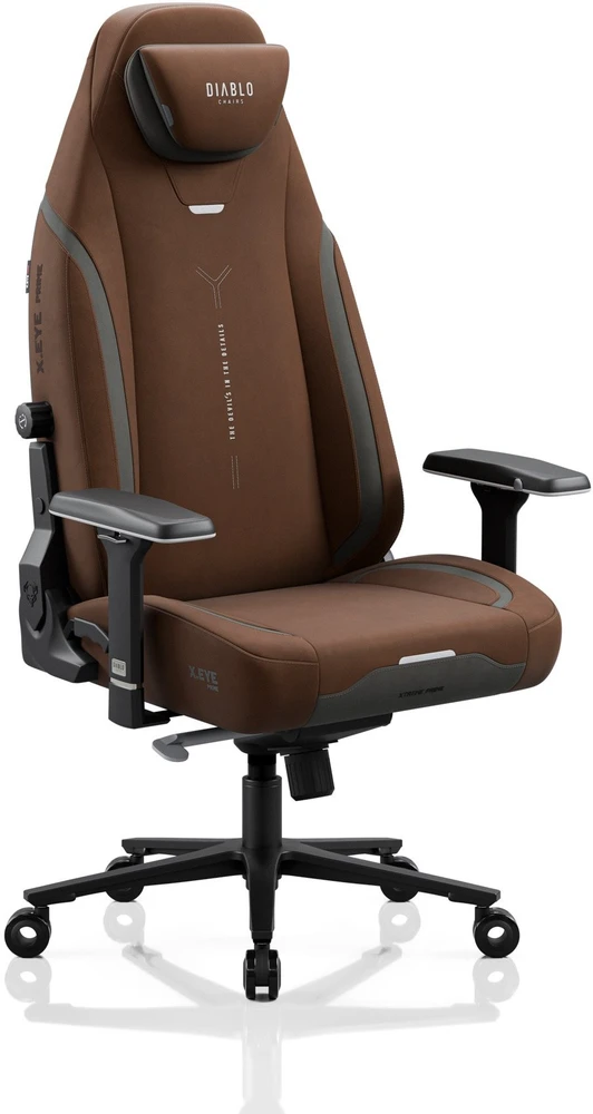 Diablo Chairs Diablo X-Eye Prime – normalaus dydžio cinamono rudos spalvos ergonominė kėdė