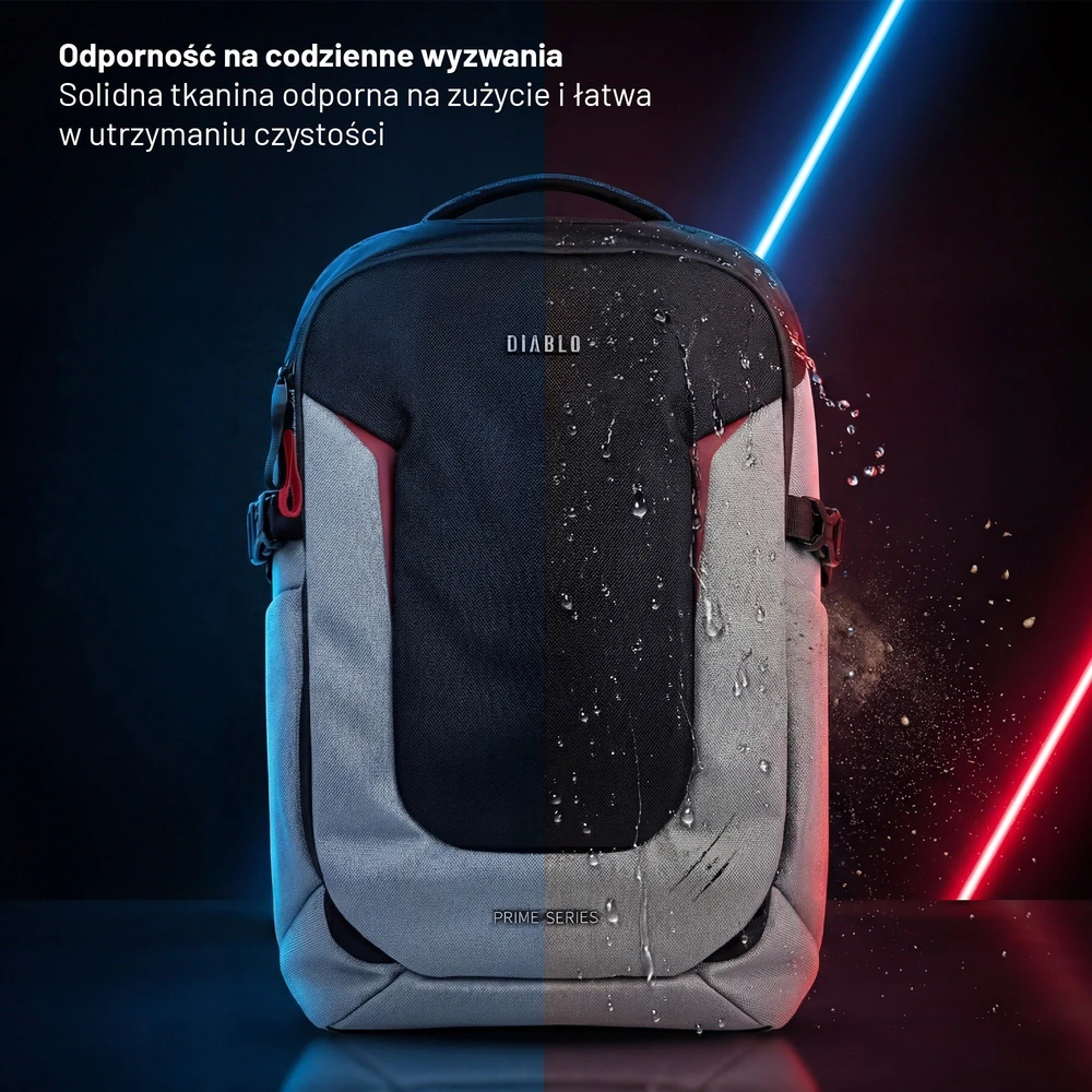 Diablo Chairs Prime daugiafunkcinė kompiuterio kuprinė juodos ir pilkos spalvos