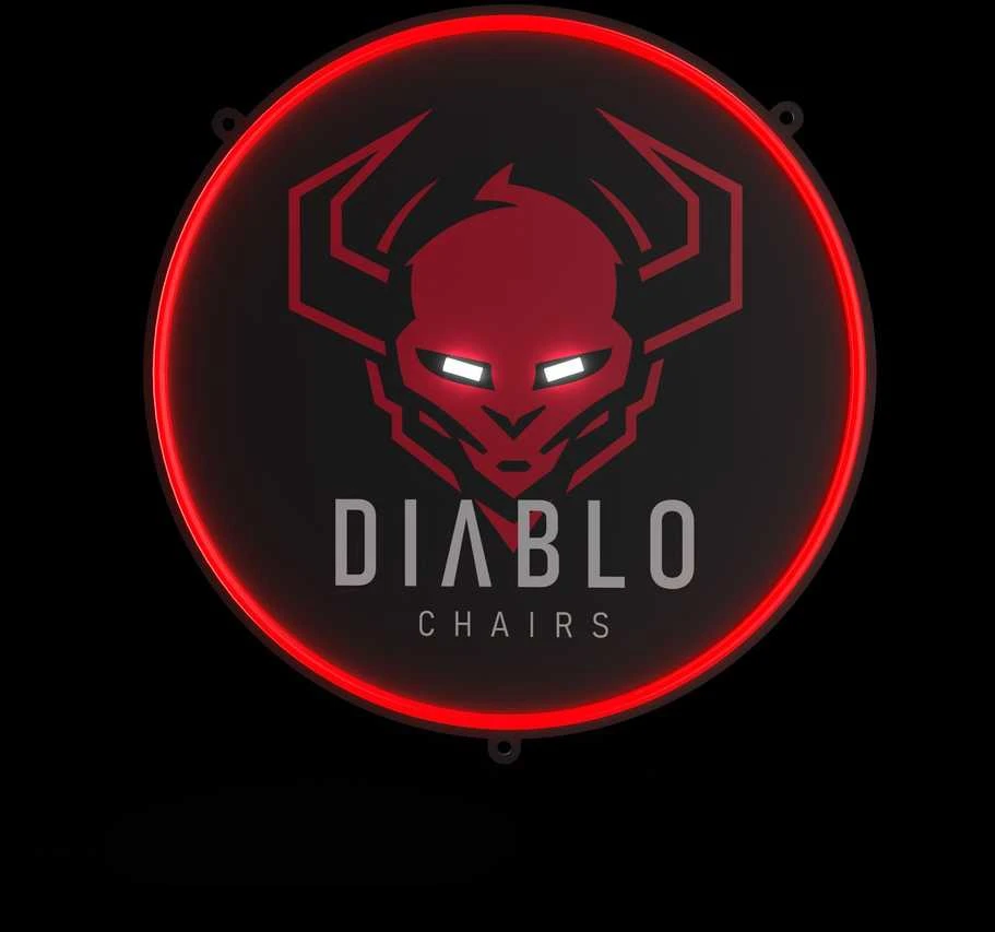 Sieninis šviestuvas Diablo Chairs Diablo LED Neon sieninis žibintas žaidimų kambariui