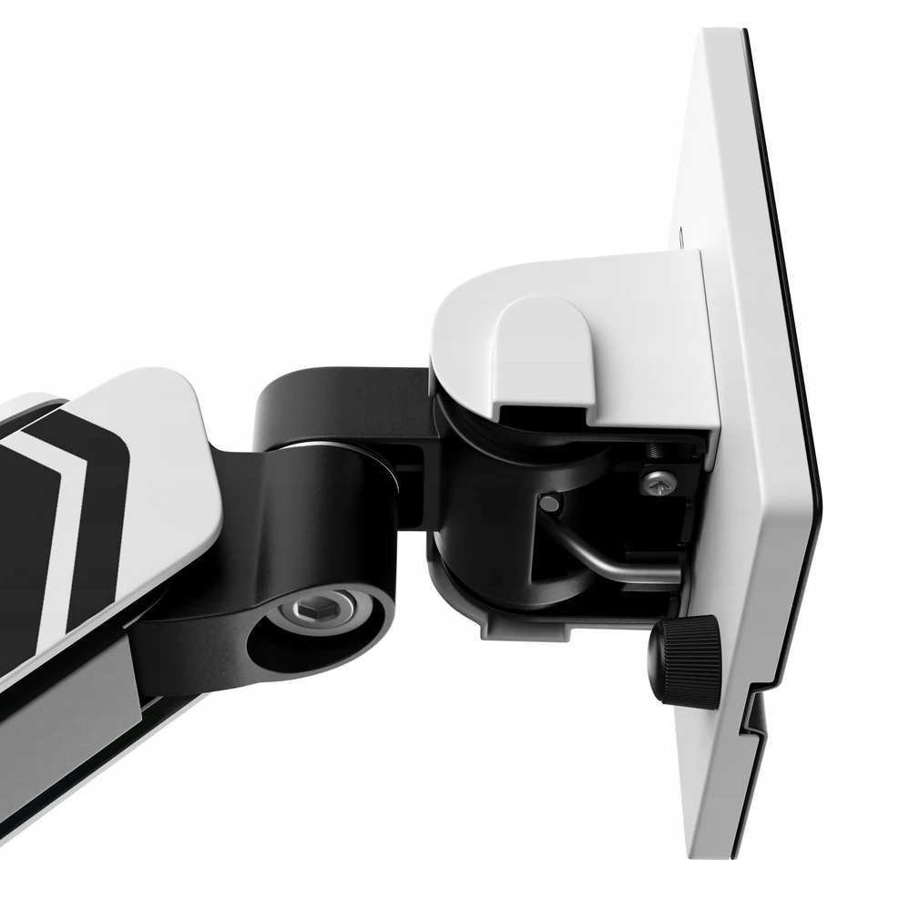 Laikiklis Diablo Chairs Diablo RGB X-Arm Dual 35″ Dual Monitorius Mount baltos spalvos ir juodos spalvos