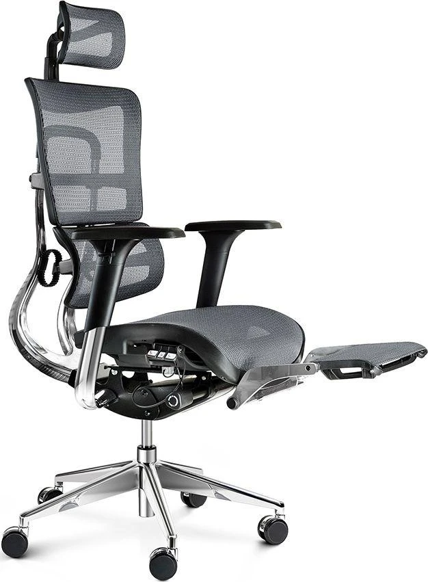 Ergonominė žaidimų/biuro kėdė Diablo V-Master, Juoda-pilka