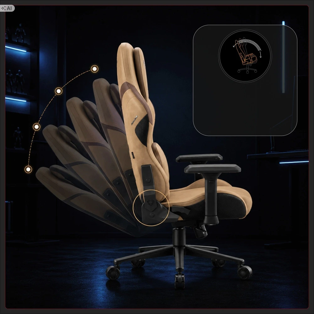 Diablo Chairs Diablo X-One Prime Normal Size - Camel Brown ergonominė kėdė