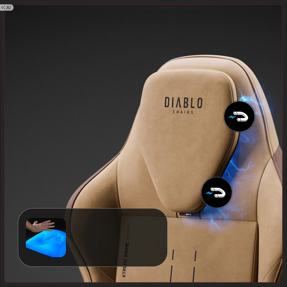 Diablo Chairs Diablo X-One Prime Normal Size - Camel Brown ergonominė kėdė