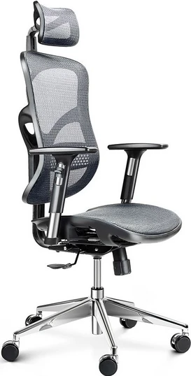 Tinklinė ergonominė Diablo V-Basic kėdė su galvos atrama