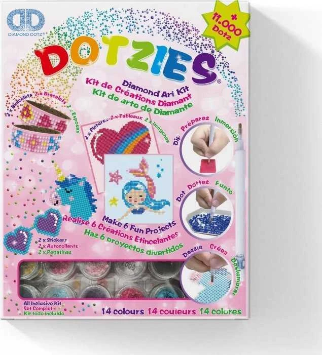 Diamond Dotz DIAMOND DOTS kūrybinis rinkinys piešimas deimantais Girl, 2000+ deimantų, DTZ10.001