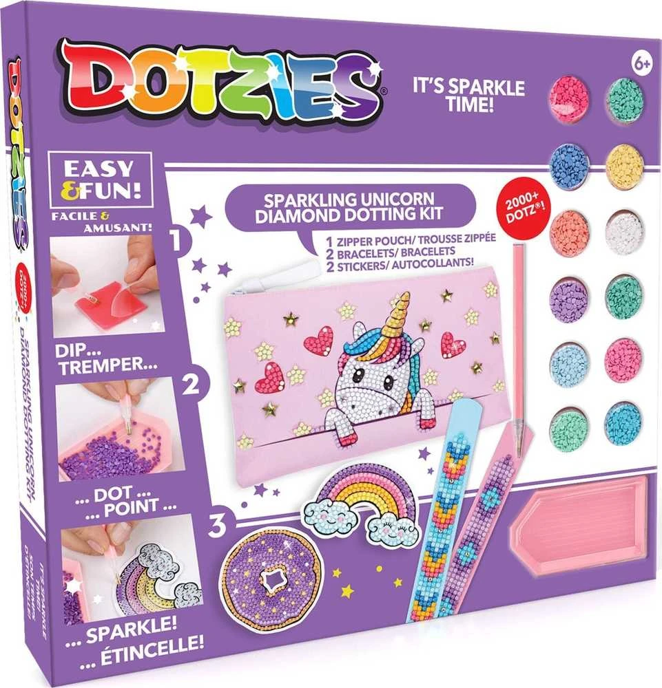 Diamond Dotz DIAMOND DOTS kūrybinis rinkinys piešimas deimantais Unicorn, 2000+ deimantų, DTZ10.012