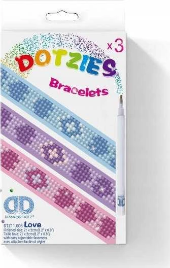 DIAMOND DOTZ Haft Diamentowy Diamond Dotz Love bransoletki Deimantinė mozaika 018-DTZ11006