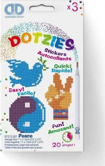 Dante *****Diamond Dotz peace- 3pak naklejki 45751