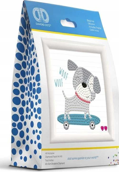 Diamond Dotz DIAMOND DOTS kūrybinis rinkinys piešimas deimantais Skate & Woof, DD1.057F