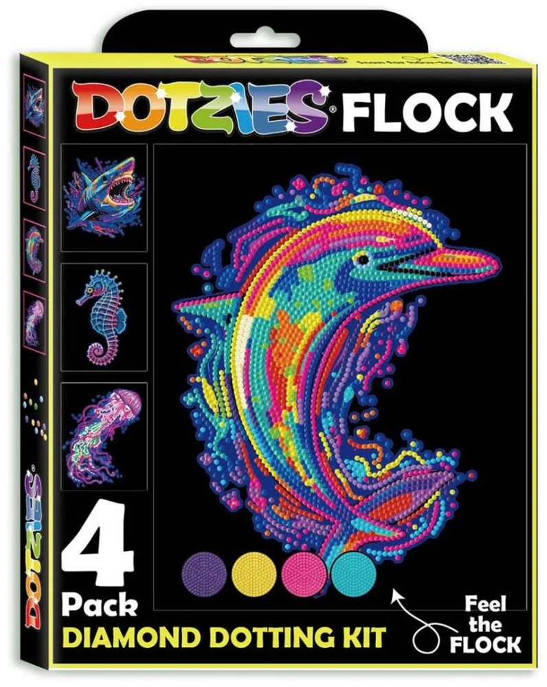 DIAMOND DOTZ DIAMOND DOTZ suaugusiems flokuoti neoniniai jūros gyvūnai