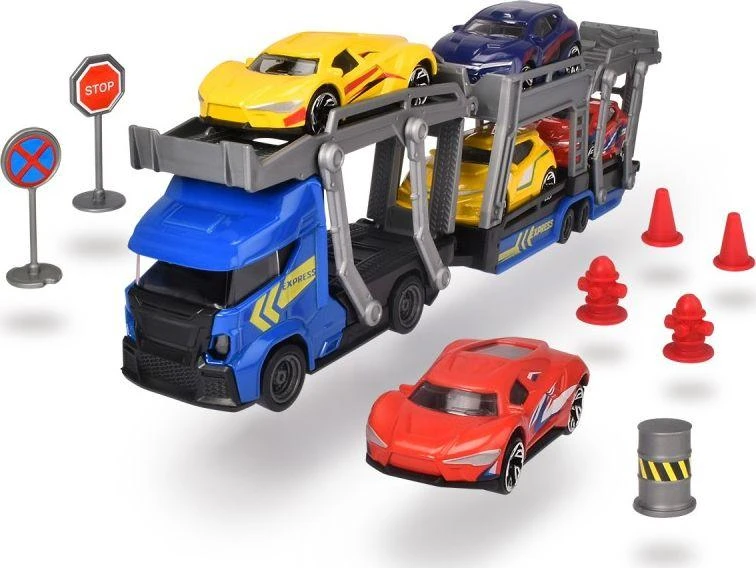 „Dickie City“ komplektas su vilkiku ir automobiliais bei aksesuarais