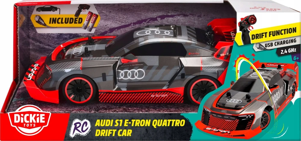Dickie Dickie RC Audi S1 E-Tron Quattro 2,4 GHz, 1:16 201106011