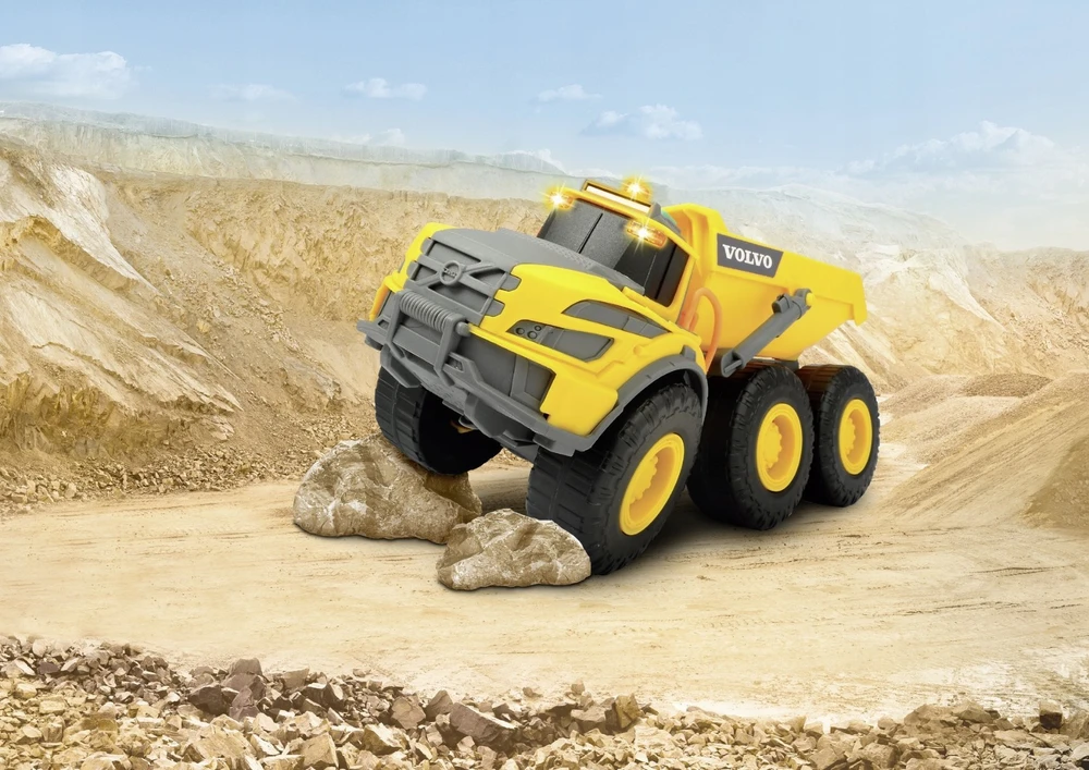 Dickie Toys - Volvo savivartis su šarnyriniu priekaba (203723007)