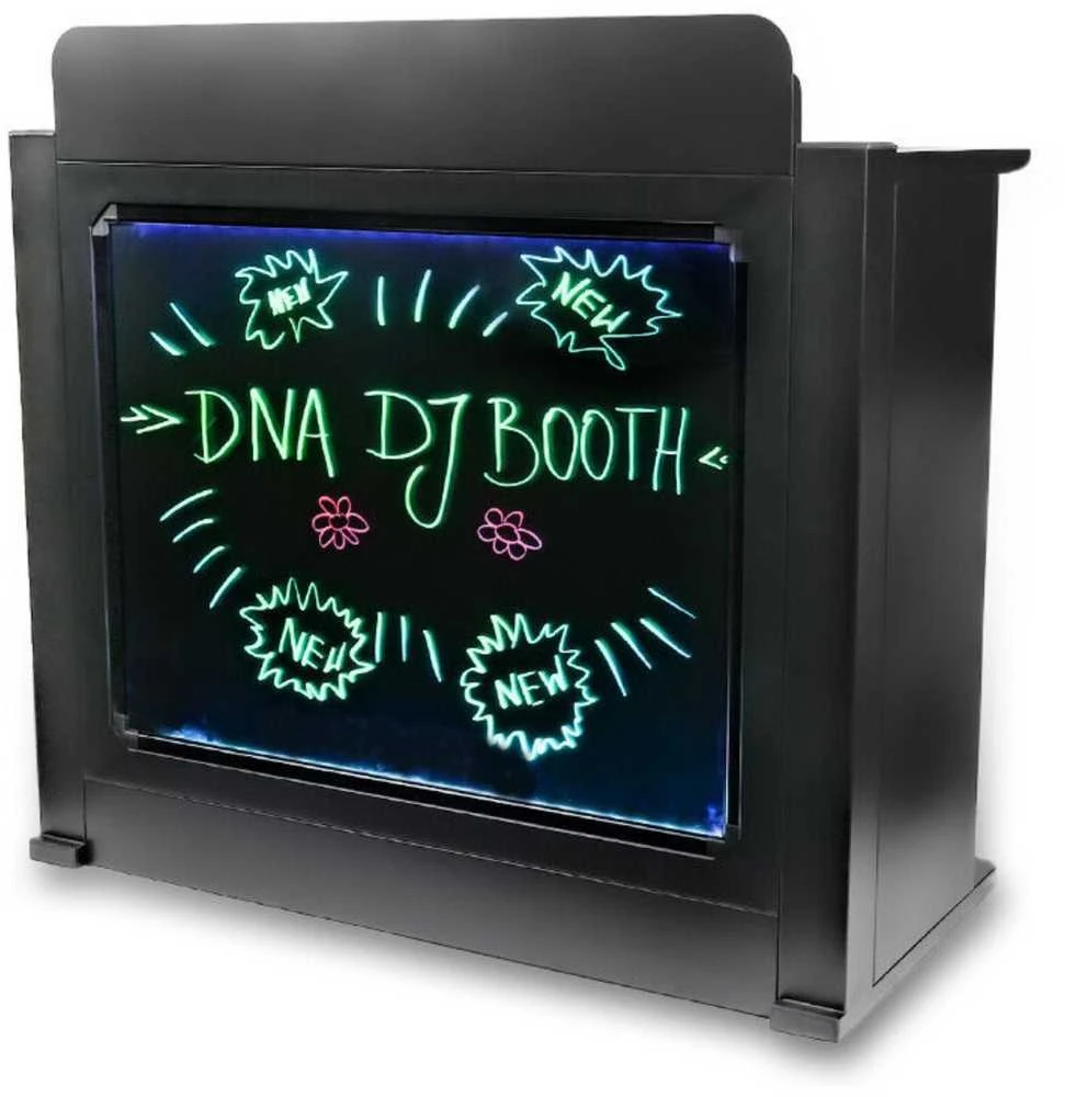 DNA Professional DJ BOOTH BK - DJ pultas su apšviečiama RGB LED panele (juodas)
