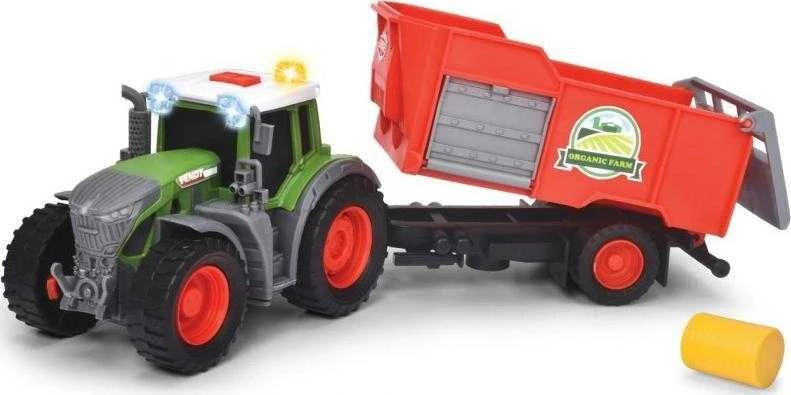 „Dickie Farm Tractor Fendt“ su priekaba 26 cm šienu