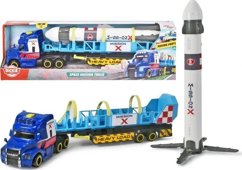 „Dickie City“ sunkvežimis su „Space Mission“ sunkvežimiu 41 cm raketa