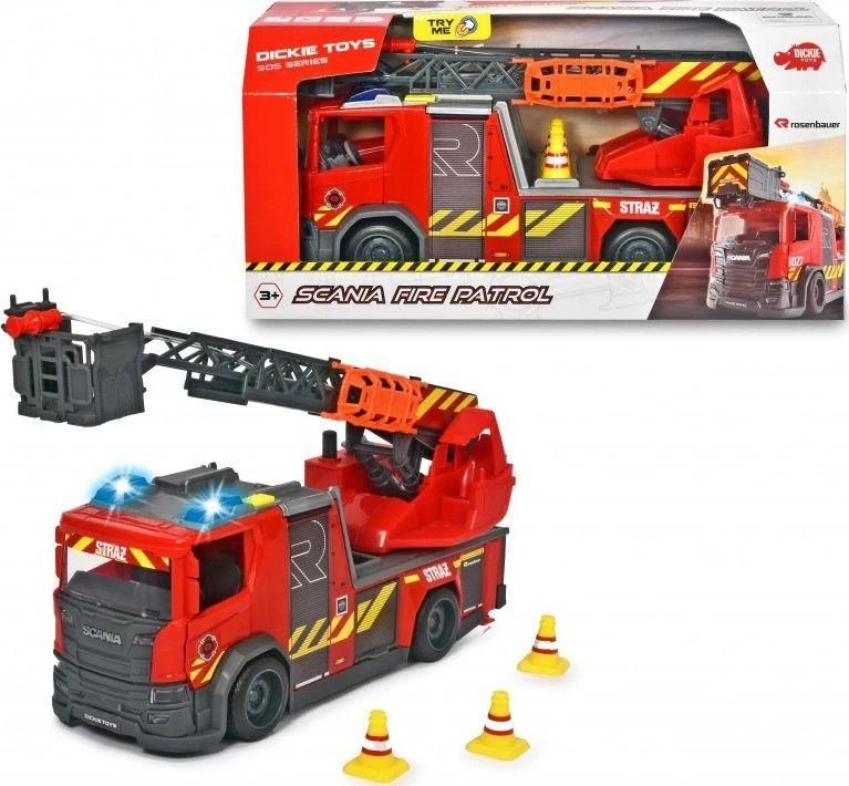 Dickie SOS Scania Gaisrinis automobilis raudonas