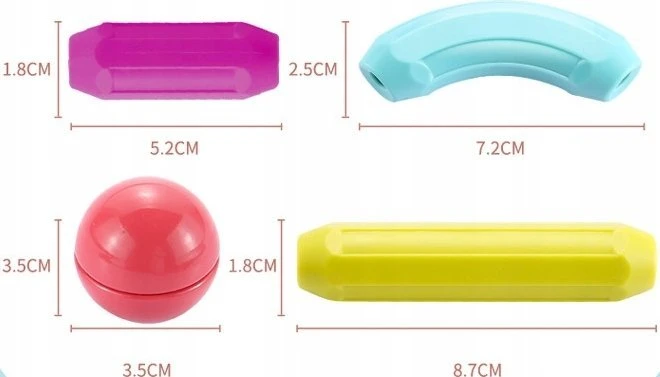 Didelės magnetinės kaladėlės, 25 elementai, Vaikams iki 3 metų