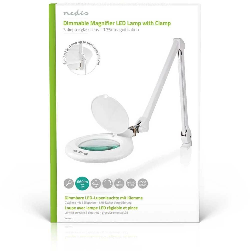 Didinamoji stalinė lempa Nedis MAGL3WT 3 dioptrijų / 6500 K / 10 W / 660 lm