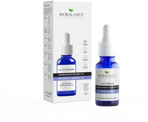 Bio Balance Advanced Night Recovery Hydrating & Anti-Wrinkle Night Eye Serum, 20 ml
