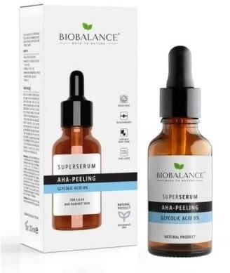 Bio Balance AHA-Peeling Exfoliating & Brightening Night Serum For Face, 30 ml