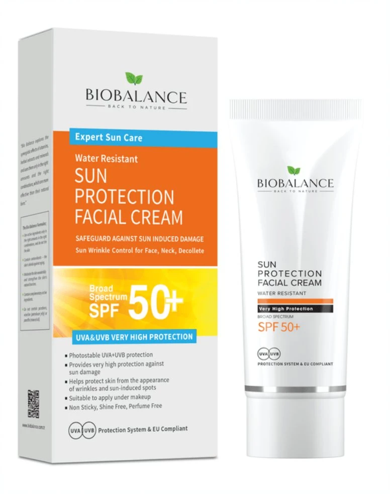 Bio Balance Apsauga nuo saulės Hydrating & Protecting Before Sun Exposure Kreminis For Face SPF 50, 75 ml