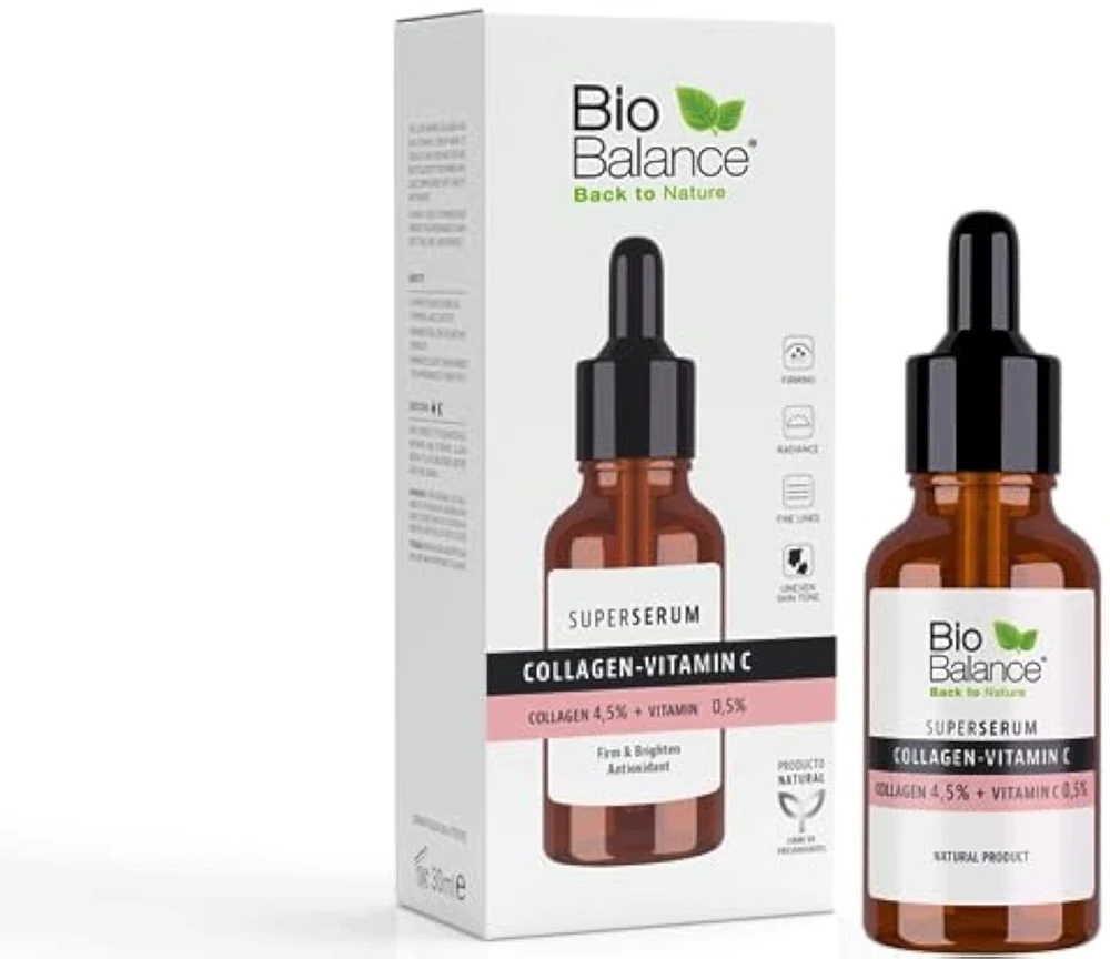 Bio Balance Collagen-Vitamin C Firming & Brightening Day & Night Serum For Face, 30 ml