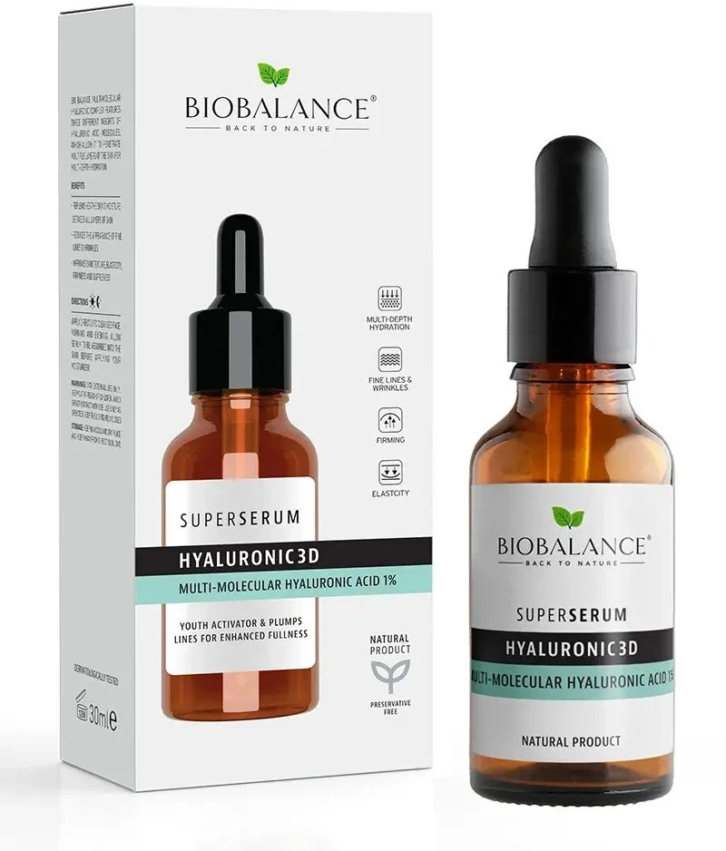 Bio Balance Hyaluronic 3D Hydrating & Plumping Day & Night Serum For Face, 30 ml