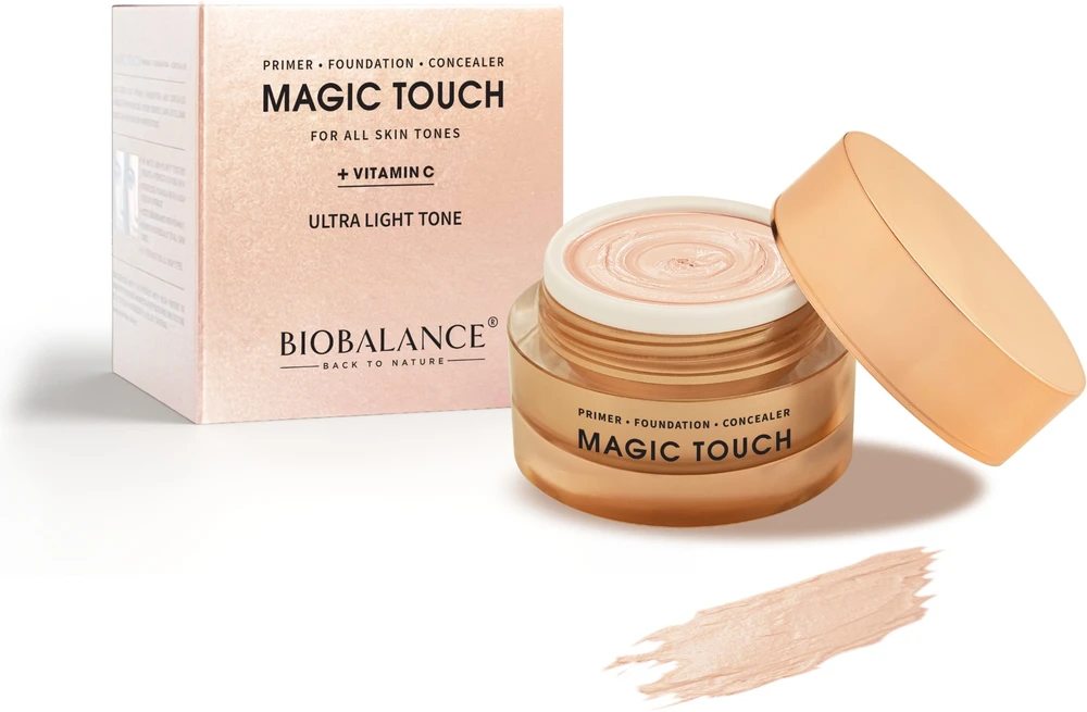 Bio Balance Magic Touch Brightening & Covering Primer Maskuoklis & Foundation 3-In-1 Ultra Light, 30 ml