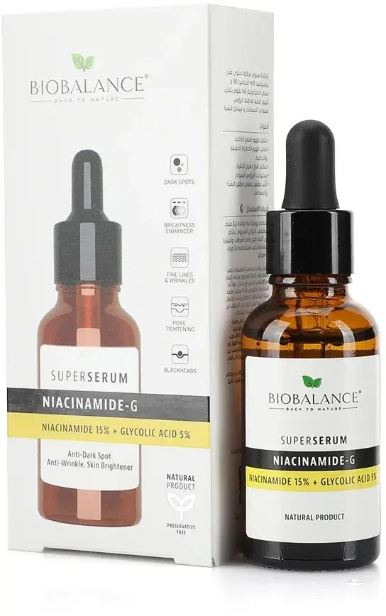 Bio Balance Niacinamide-G Anti-Dark Spots & Anti-Wrinkles Serum For Face, 30 ml