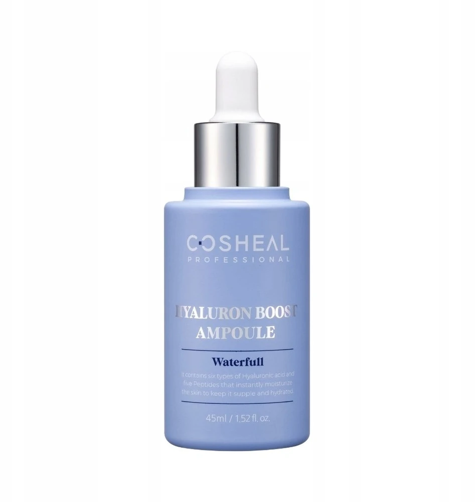 Cosheal Hyaluron Boost ampulė su hialurono rūgštimi, prieš senėjimą ir drėkinantis veido serumas, 45 ml