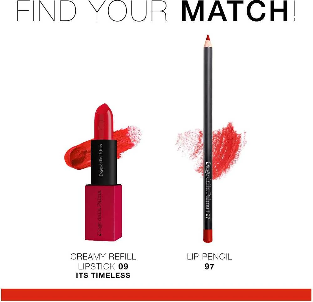 Diego Dalla Palma, The Lipstick Creamy, Kreminis Lipstick, 09, Chef Kiss, Refill, 3.5 g
