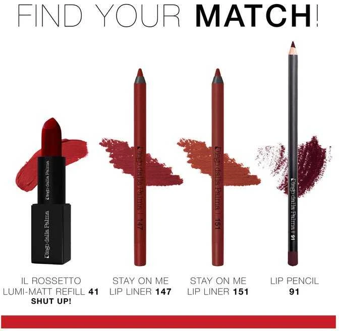 Diego Dalla Palma, The Lipstick Lumi-Matt, Kreminis Lipstick, 41, Refill, 3.5 g