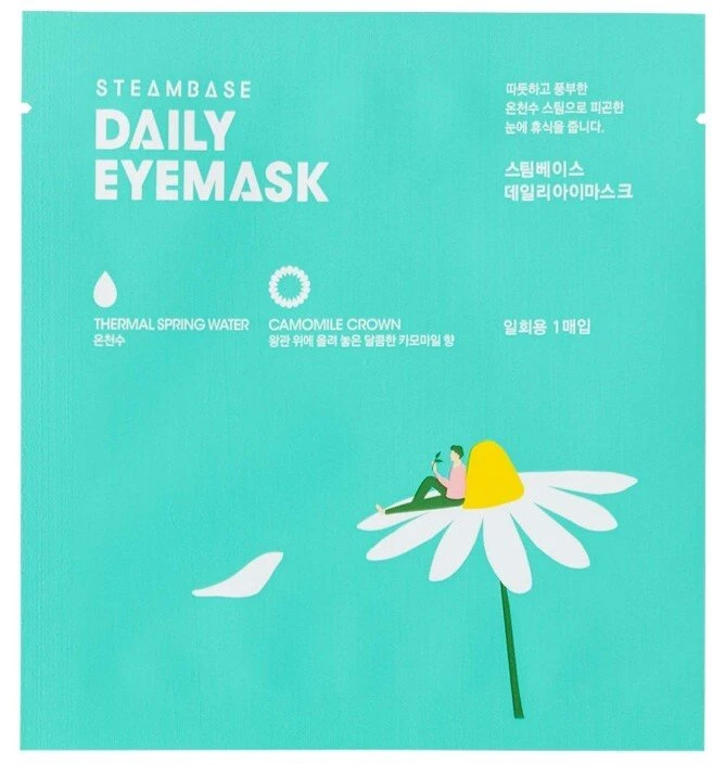 SteamBase Camomile Crown Soothing & Relaxing Weekly or as needed Eye Sheet Mask, 1 vnt.