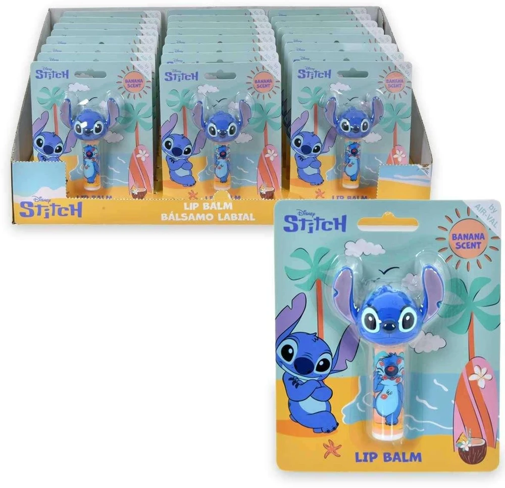 Disney Air-Val Stitch Balsamo Labial Tapon 3d